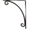 Ekena Millwork Legacy Wrought Iron Bracket, (Single center brace), Antiqued Pale Gold 1 1/2"W x 10"D x 12"H BKTM01X10X12SLEAPG - alternate 5